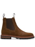 Clarks Clarkridge Top Chelsea Boots, Brown, Size 9, Men