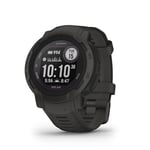 Garmin Instinct 2 SOLAR, Rugged GPS Smartwatch, Built-in Sports Apps and Health Monitoring, Solar Charging and Ultratough Design Features, Graphite