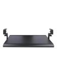 Under-Desk Keyboard Tray Clamp-on Keyboard Holder Supports up to 12kg (26.5lb) Sliding Keyboard and Mouse Drawer with C-Clamps
