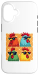 iPhone 16 Chicken Sunglasses Animal Farm Funny For Farmer Men Women Case