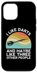 iPhone 12/12 Pro I Like Darts Cricket Dart 501 Beer Retro Funny Throwing Game Case