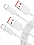 Câble USB C(2M/Lot de 2),Câble USB Type C 120W 6A Charge Turbo pour Xiaomi 14 Ultra 14T Pro 13T Pro,Câble USB C Charge Rapide pour Mi 12T 13 Pro 13 Redmi Note 13 Pro 12 11s 11 Pro POCO X7 Pr.[V165]