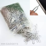 100x Sim Card Tray Eject Removal Pin Tool - iPhone iPad Samsung Galaxy & Others