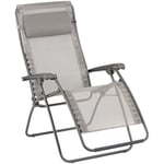 Lafuma Mobilier - Fauteuil Relax Jardin - Chaise Longue Zéro Gravité - Rsxa Clip - Batyline® Iso - Marron Terre