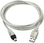 Câble adaptateur USB mâle vers Firewire IEEE 1394 4 broches mâle iLink pour Sony DCR-TRV75E DV