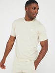 adidas Originals Mens Essential Trefoil T-Shirt - Grey, Beige, Size Xl, Men