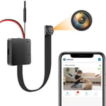 Mini Caméra Espion, 1080P DIY WiFi Caméra Cachée Wireless Petite Micro Caméra Sécurité avec App Alertes Activées par Le Mouvement Mini Camera Surveillance Espion sans Fil avec 2000mAh Batterie