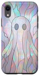 Coque pour iPhone XR Coque Halloween Fantôme Vitrail Style pour Téléphone