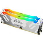 Kingston FURY Renegade RGB XMP DDR5 6800 MHz CL36 32 Gt -minnesmodulpaket, vit