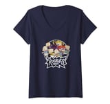 Nickelodeon Rugrats Group Shot Waving Logo T-Shirt avec Col en V