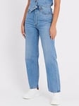 Levi's Ribcage Straight Leg Ankle Jean - Worn In Blue, Blue, Size 30, Inside Leg 29, Women