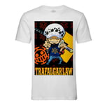 T-Shirt Homme Col Rond One Piece Manga Trafalgar Law Mini Anime