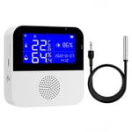 Thermomètre Sans Fil,Hygromètre,Intérieur Thermomètre De Pièce Avec Écran Lcd,Thermomètre Numérique,Aquarium Avec Application,Hygromètre,Terrarium Pour Maison, Bureau, Serre