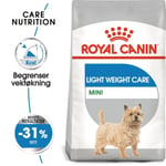 Royal Canin Light Weight Care Mini Adult t&oslash;rrf&ocirc;r til hund (8 kg)