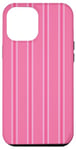 Coque pour iPhone 12 Pro Max Rose rayé Girly Esthétique Preppy Stripe