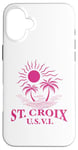 Coque pour iPhone 16 Plus Souvenirs de Saint-Croix usvi Îles Vierges américaines Rappel de vacances