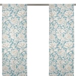 William Morris Chrysanthemum Toile Slate Panelgardin