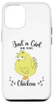 iPhone 12/12 Pro Just a Girl Who Loves Chickens Yellow Lover Women Girls Case