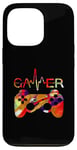 Coque pour iPhone 13 Pro Gamer Heartbeat Jeu vidéo Garçon Homme Gamer