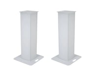 2x Stage Stand 150cm incl. Cover and Bag, white