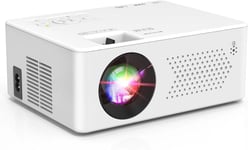 Mini Projecteur,Vidéoprojecteur Bi-Canal Bluetooth et Zoom Électrique,Full HD 1080P Retroprojecteur Portable pour Home Cinéma,Compatible avec TV Stick/HDMI/Smartphone