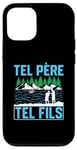 Coque pour iPhone 13 Pro Tel père tel fils accessoire pêcheur pêche humour