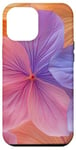 Coque pour iPhone 12 Pro Max Mélange floral romantique dans des tons orange chaud et bleu froid