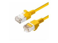 Microconnect - Nettverkskabel - Rj-45 (Hann) Til Rj-45 (Hann) - 50 Cm - U/Ftp - Cat 6A - Halogenfri, Slank, Uten Hindringer - Gul