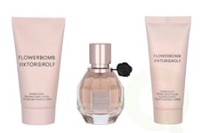 Viktor & Rolf Flowerbomb Giftset 120 ml Edp Spray 30ml/Body Lotion 50ml/ Body Cream 40ml