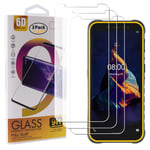 Guran 3 Pack Tempered Glass Screen Protector For Ulefone Armor X8 Smartphone Scratch Resistance Protection 9H Hardness HD Transparent Shatter Proof Film