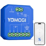 YOMOGI Module Volet Roulant Connecté, Module Interrupteur pour Rideau Stores WiFi, Compatible avec Alexa Google Home pour Contrôle en Pourcentage, Contrôle à Distance, Commande Vocale