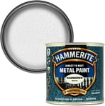 Hammerite Direct to Rust Metal Paint - Hammered White Finish 250ML