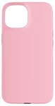 Coque pour iPhone 15 Couleur rose fleur de cerisier simple