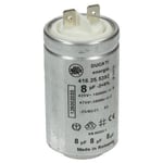 Kondensator 8MF 450V (280345-59199) - Torktumlare - FAURE, ARTHUR MARTIN ELECTROLUX, ELECTROLUX, AEG, ZANUSSI, PROLINE (16737)