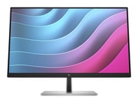 HP E24 G5 - E-Series - écran LED - 23.8" (23.8" visualisable) - 1920 x 1080 Full HD (1080p) @ 75 Hz - IPS - 250 cd/m² - 1000:1 - 5 ms - HDMI, DisplayPort, USB - tête noire, noir et argent (support)