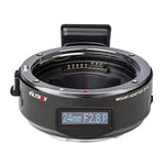 VILTROX EF-E5 Adaptateur d'objectif intelligent avec mise au point automatique Écran OLED plein cadre pour objectif Canon EOS EF EF-S vers appareil photo Sony E A9 A7II