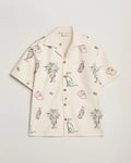 Drôle de Monsieur Embroidered Country Club Shirt Ecru