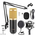 Tailixing BM800 Microphone à condensateur Set Studio Suspension Scissor Arm Recording Studio Microphone Broadcasting