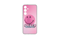 Samsung Smiley Pink Plate for Galaxy S24+ Suit Case