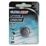 Ultra Max CR2032 3V Lithium Coin Cell Battery 2032 button DL2032 SB-T15 CR2032BP