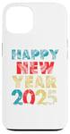 Coque pour iPhone 13 Happy New Year 2025 Vintage Retro Kids Men Women Family