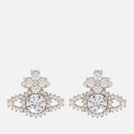 Vivienne Westwood Women's Valentina Orb Earrings - Platinum/White