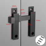 Loquet de Porte Coulissante à Angle Droit Résistant à 180,pour Refroidisseur de Vin,Placard - Type Black-Punching holes