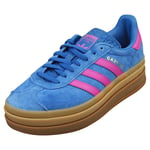 adidas Gazelle Bold Womens Fashion Trainers in Blue Purple - 5 UK