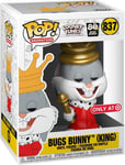 Figurine Funko Pop - Looney Tunes N°837 - Bugs Bunny (Roi) - Métallique (46545)