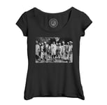 T-Shirt Femme Col Echancré Mahatma Gandhi Inde Marche Du Sel Moment Historique