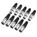 5 Paires Fiche Mâle + Femelle Jack 3 Broches Xlr Adaptateur De Connecteur De Câble De Microphone Audio