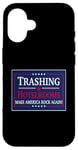 Coque pour iPhone 16 Des chambres d'hôtel amusantes et saccadées font de l'America Rock Music Band un graphique