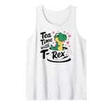 Tea Rex T-Rex Funny Tee For Tea Lovers Drinkers And Dinosaur Tank Top