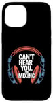 Coque pour iPhone 15 Casque DJ ingénieur du son studio de mixage amateur de musique